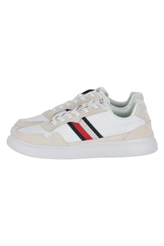 Tommy Hilfiger Herren Cupsole Sneaker Schuhe, Weiß (White), 41 EU von Tommy Hilfiger