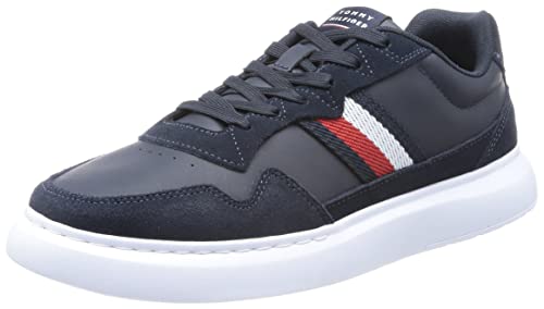 Tommy Hilfiger Herren Cupsole Sneaker Schuhe , Blau (Desert Sky), 45 EU von Tommy Hilfiger