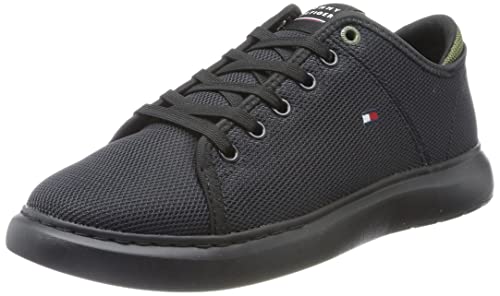 Tommy Hilfiger Herren Cupsole Sneaker Schuhe , Schwarz (Black), 46 EU von Tommy Hilfiger