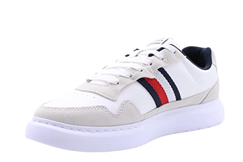 Tommy Hilfiger Herren Cupsole Sneaker Schuhe , Weiß (White), 44 EU von Tommy Hilfiger