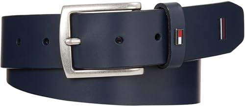 Tommy Hilfiger Herren Gürtel Denton 3.5 Ext Ledergürtel, Mehrfarbig (Space Blue), 130 von Tommy Hilfiger