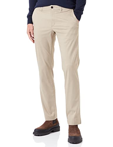 Tommy Hilfiger Herren Hose Denton Printed Structure Chino, Beige (Batique Khaki), 33W / 32L von Tommy Hilfiger