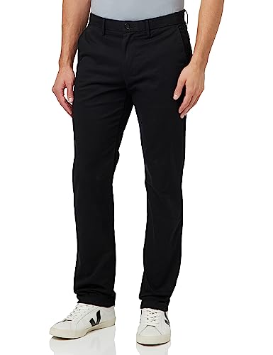 Tommy Hilfiger Herren Hose Denton Chino 1985 Pima Cotton Chino, Schwarz (Black), 29W / 28L von Tommy Hilfiger