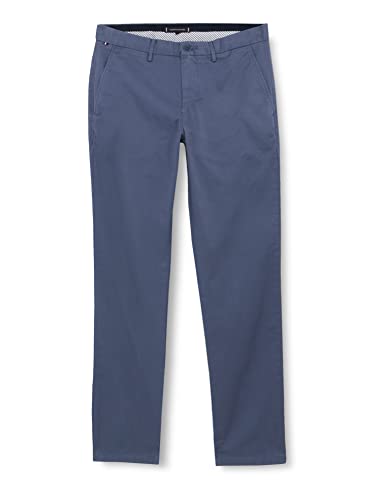 Tommy Hilfiger Herren Hose Denton Chino 1985 Pima Cotton Chino, Blau (Faded Indigo), 31W / 29L von Tommy Hilfiger