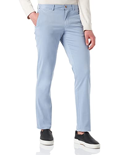 Tommy Hilfiger Herren Denton Th Flex Satin Chino GMD Hose, Daybreak Blue, 32 W/34 L von Tommy Hilfiger