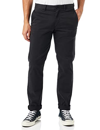 Tommy Hilfiger Herren Denton Th Flex Satin Chino Gmd Hose, Schwarz, 28W 30L EU von Tommy Hilfiger
