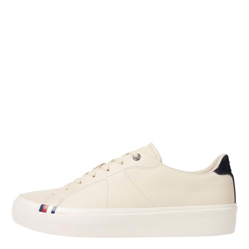 Tommy Hilfiger Herren Dick, niedrig Vulkanisierter Sneaker, Weißer Ton Tommy Hilfiger Herren Dick, niedrig Vulkanisierter Sneaker, Weißer Ton von Tommy Hilfiger
