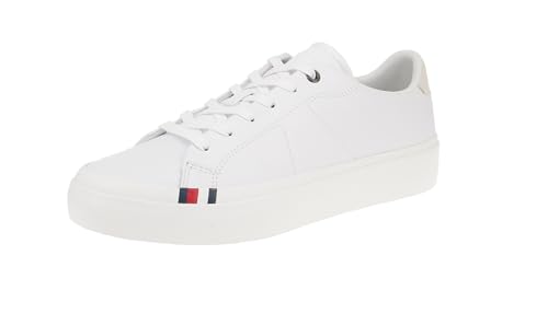 Tommy Hilfiger Herren Vulcanized Sneaker Schuhe, Weiß (White), 44 EU von Tommy Hilfiger