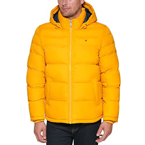 Tommy Hilfiger Herren Down Alternative Hooded Puffer Jacket (Standard and Big & Tall) Daunenalternativer Mantel, Arctic Yellow, XXL von Tommy Hilfiger