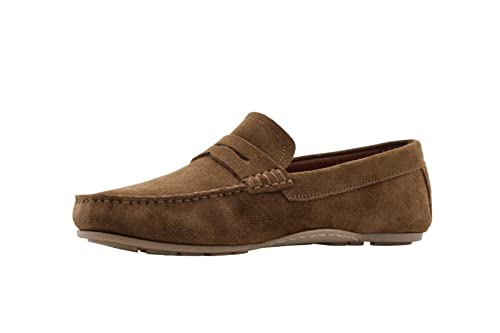 Tommy Hilfiger Herren Driver Schuh Casual Suede Driver Mokassins , Braun (Rockefeller Brown), 43 EU von Tommy Hilfiger