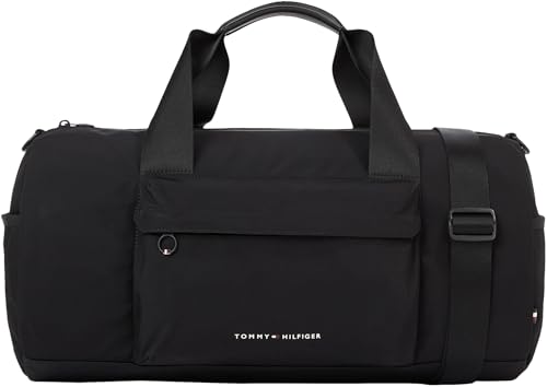 Tommy Hilfiger Herren Duffle Bag Tasche Skyline Handgepäck, Schwarz (Black), Onesize von Tommy Hilfiger