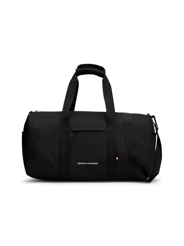 Tommy Hilfiger Herren Element Duffle Bag mit abnehmbarem Crossbody-Gurt, Schwarz, Einheitsgröße von Tommy Hilfiger