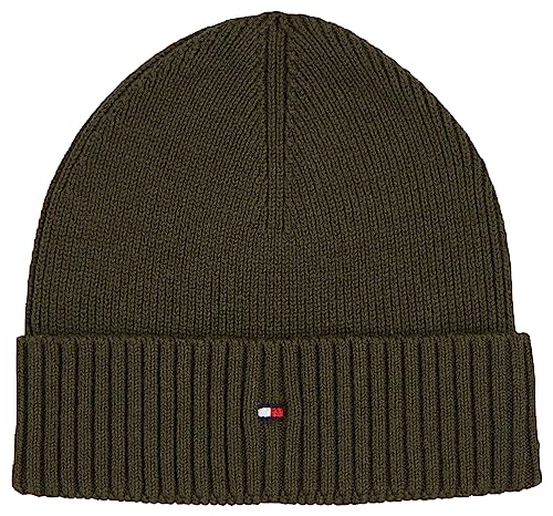 Tommy Hilfiger Herren Strickmütze Essential Wintermütze, Grün (Army Green), Onesize von Tommy Hilfiger