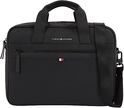 Tommy Hilfiger Herren Laptoptasche Essential PU Computer Bag 14 Zoll, Schwarz (Black), Einheitsgröße von Tommy Hilfiger