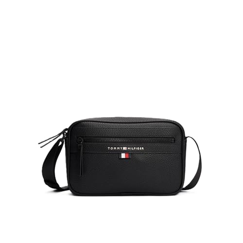 Tommy Hilfiger Herren Kleine Kuriertasche Umhängetasche, Schwarz von Tommy Hilfiger