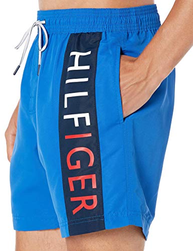 Tommy Hilfiger Herren Ethan Trunk Badehose, Blauer Iolith, Large von Tommy Hilfiger