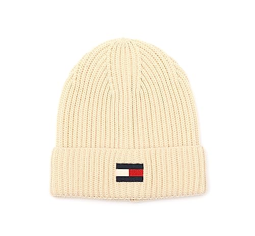 Tommy Hilfiger Herren Fisherman Rib Flag Stickerei Manschette Hut, Cashmere Creme, Einheitsgröße Tommy Hilfiger Herren Fisherman Rib Flag Stickerei Manschette Hut, Cashmere Creme, Einheitsgröße von Tommy Hilfiger