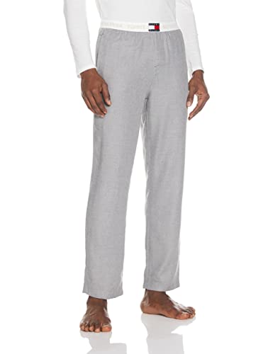 Tommy Hilfiger Herren Flanell Pyjama Hosen, Grau, L von Tommy Hilfiger