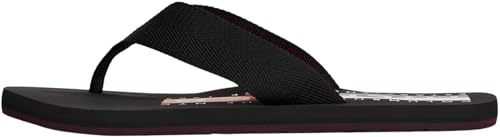 Tommy Hilfiger Herren Flip Flops Corporate Beach Sandal Breiter Zehenriemen, Schwarz (Black), 40 von Tommy Hilfiger