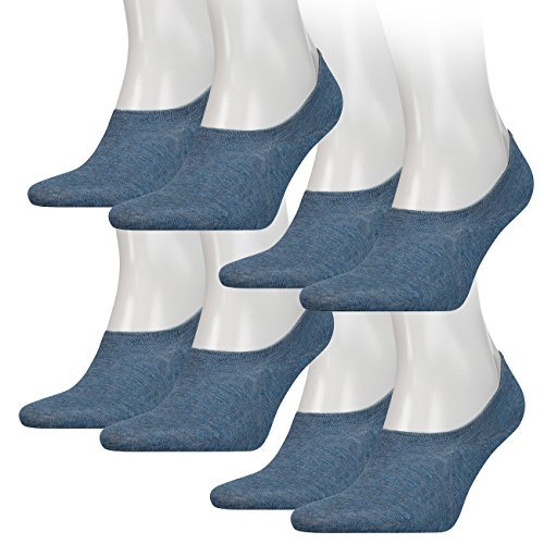 Tommy Hilfiger Herren Footie 4er Pack, Größe:39-42, Farbe:Jeans (356) von Tommy Hilfiger