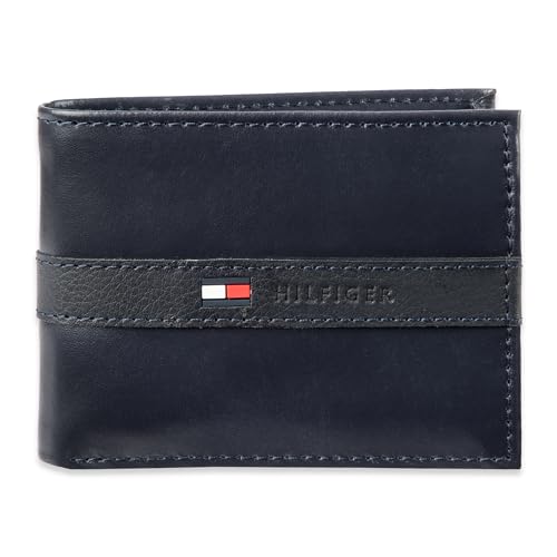 Tommy Hilfiger Herren Fordham Reisezubehör-Bi-Fold-Brieftasche, Navy Ned, Einheitsgröße von Tommy Hilfiger