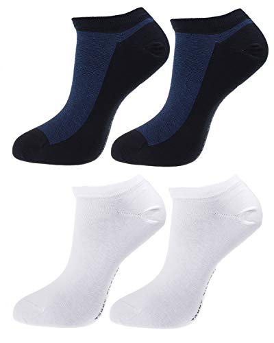 Tommy Hilfiger Herren Füßlinge - 2er Pack Socken, Farbe:Blau, Größe:43/46 von Tommy Hilfiger