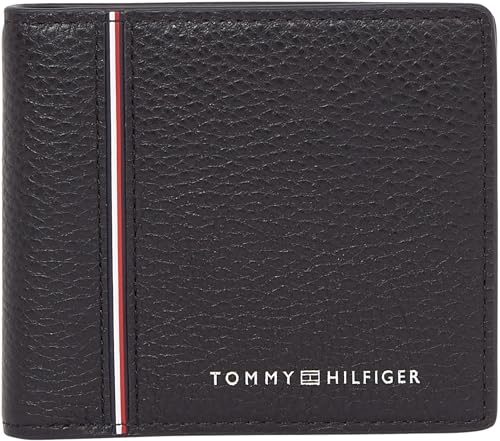Tommy Hilfiger Herren Geldbeutel Corp Mini Wallet aus Leder, Schwarz (Black), Einheitsgröße von Tommy Hilfiger