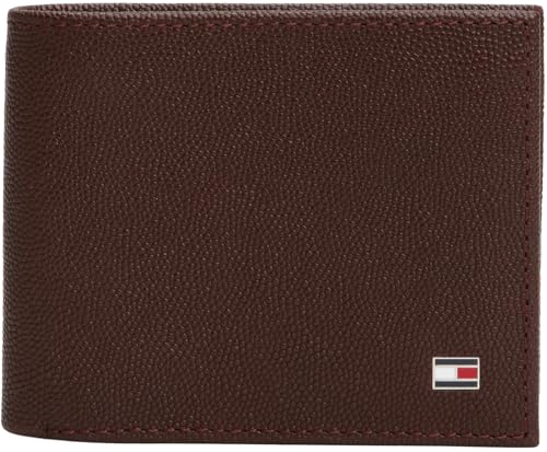 Tommy Hilfiger Herren Geldbeutel Mini Wallet Genarbtes Finish, Braun (Coffee Bean), Einheitsgröße von Tommy Hilfiger