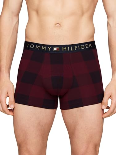Tommy Hilfiger Herren Geschenk-Set Boxershorts Trunk & Socken, Mehrfarbig (Buffalo Check/Des Sky), XL von Tommy Hilfiger