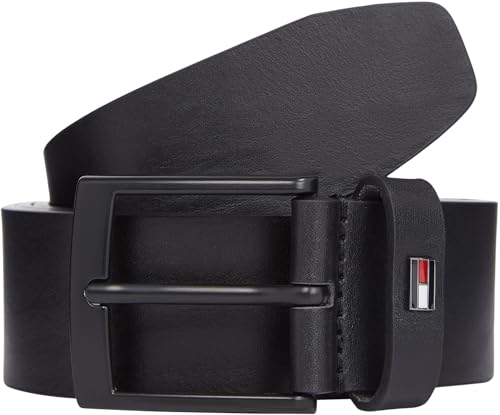 Tommy Hilfiger Herren Gürtel Adan 3,5 cm Ledergürtel, Schwarz (Black), 120 cm von Tommy Hilfiger