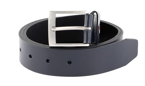 Tommy Hilfiger Herren Gürtel Adan 3.5 Ledergürtel, Blau (Space Blue), 80 von Tommy Hilfiger