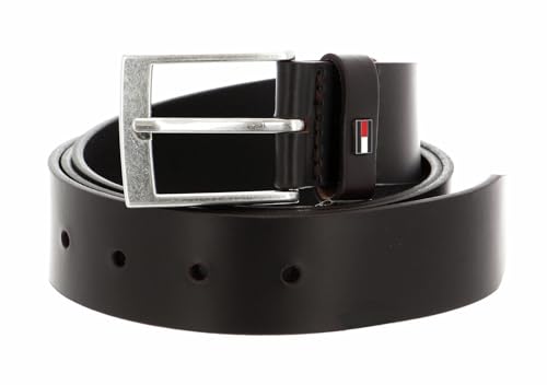 Tommy Hilfiger Herren Gürtel Adan 3.5 Ledergürtel, Braun (Testa Di Moro), 85 von Tommy Hilfiger
