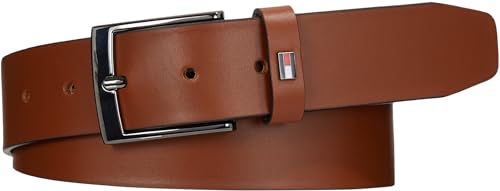 Tommy Hilfiger Herren Gürtel Adan Leather 3.5 Ledergürtel, Braun (Cognac), 110 von Tommy Hilfiger