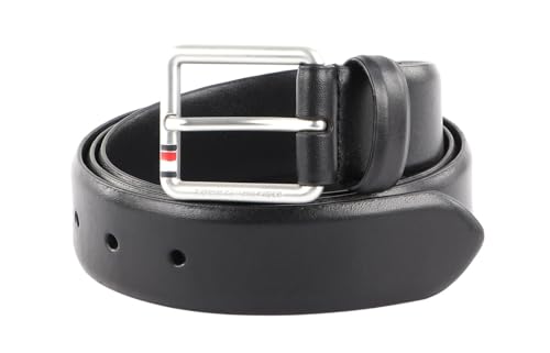 Tommy Hilfiger Herren Gürtel Casual Essential 3.5 Ledergürtel, Schwarz (Black), 115 von Tommy Hilfiger