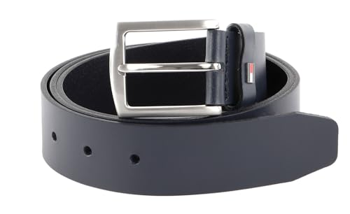 Tommy Hilfiger Herren Gürtel Denton 3.5 Ledergürtel, Blau (Space Blue), 85 von Tommy Hilfiger