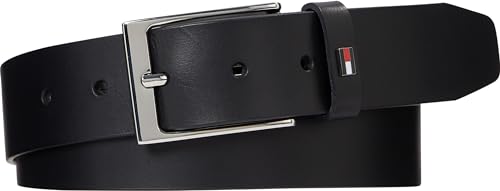 Tommy Hilfiger Herren Gürtel Layton Leather 3.5 Ledergürtel, Schwarz (Black), 110 von Tommy Hilfiger