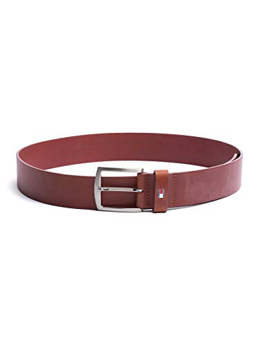 Tommy Hilfiger Herren Gürtel New Denton Belt 4,0 cm Ledergürtel, Braun (Dark Tan), 105 cm von Tommy Hilfiger