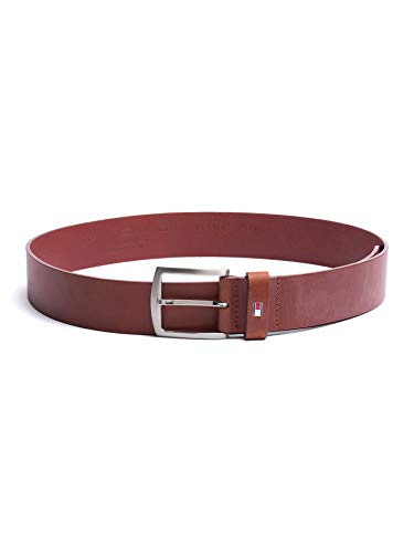 Tommy Hilfiger Herren Gürtel New Denton Belt 4.0 Ledergürtel, Braun (Dark Tan), 85 von Tommy Hilfiger