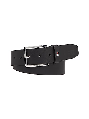 Tommy Hilfiger Herren Gürtel Oliver 4,0 cm Ext Ledergürtel, Schwarz (Black), 90 von Tommy Hilfiger