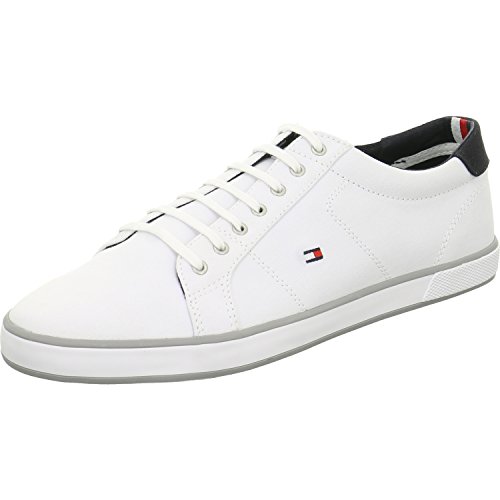 Tommy Hilfiger Herren H2285arlow 1d Sneaker, Weiß Marine Grau, 44 EU von Tommy Hilfiger