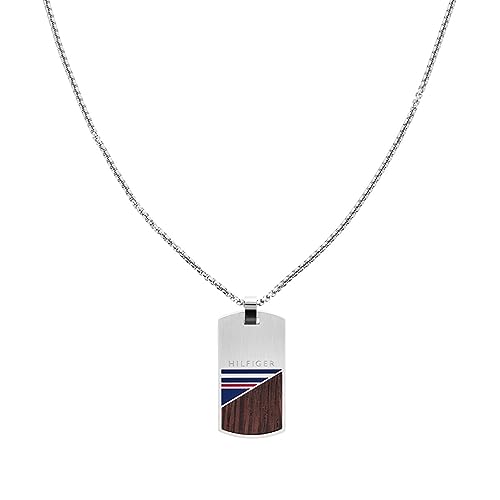 Tommy Hilfiger Jewelry Halskette für Herren aus Edelstahl mit Holz - 2790322 von Tommy Hilfiger