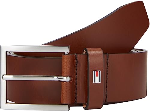 Tommy Hilfiger Herren Gürtel Hampton 4.0 Ledergürtel, Braun (Dark Tan), 90 von Tommy Hilfiger