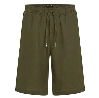 Tommy Hilfiger Herren Harlem Po Linen Mw0Mw37804 Chino-Shorts, Khaki (Army Green), 34W von Tommy Hilfiger