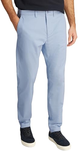 Tommy Hilfiger Herren Chino Hose Harlem Tapered Fit, Blau (Breezy Blue), 32W/33L von Tommy Hilfiger