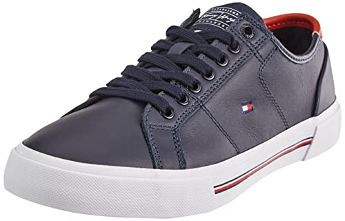 Tommy Hilfiger Herren Harrington 26a Foxing Sneaker, Wüstenhimmel, 42 EU von Tommy Hilfiger