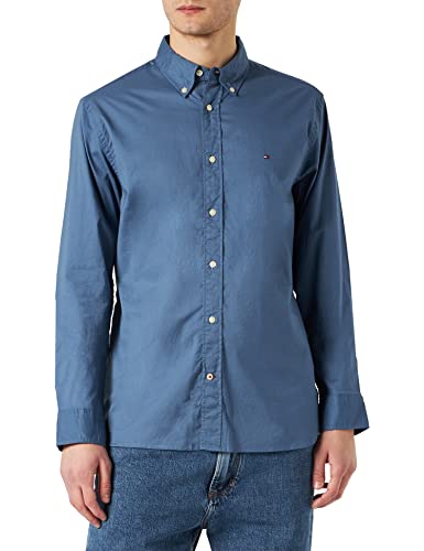 Tommy Hilfiger Herren Hemd Langarm , Blau (Blue Coast), S von Tommy Hilfiger