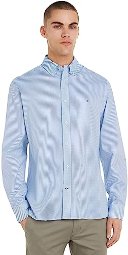 Tommy Hilfiger Herren Hemd Natural Soft Print Freizeithemd, Blau (Classic Blue / Multi), M von Tommy Hilfiger