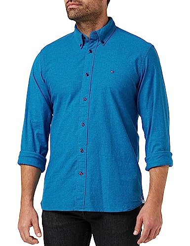 Tommy Hilfiger Herren Hemd Oxford Rf Shirt Langarm, Blau (Carbon Navy), XS von Tommy Hilfiger