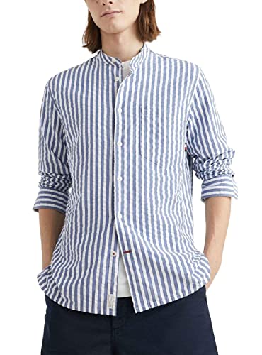 Tommy Hilfiger OXFORD SEERSUCKER STP RF SHIRT, blau(ablue (04)), Gr. M von Tommy Hilfiger