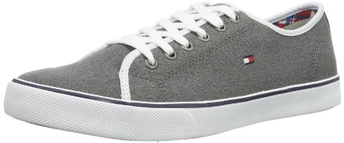 Tommy Hilfiger Herren Henry 1D Hausschuhe, Grau (Steel Grey 081) von Tommy Hilfiger